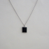 SILVER NECKLACE WITH ONYX PENDANT